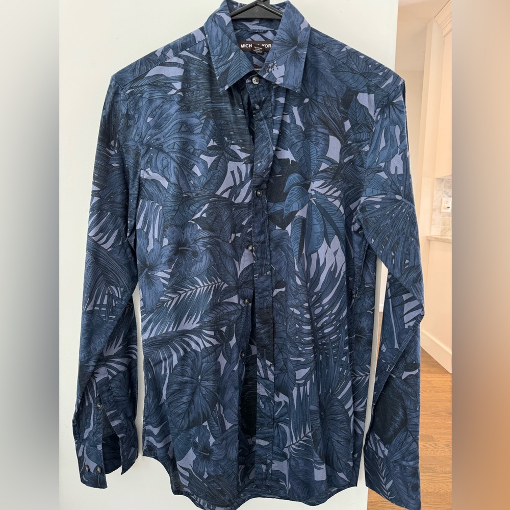 MICHAEL KORS MENS HAWIAN DRESS SHIRT